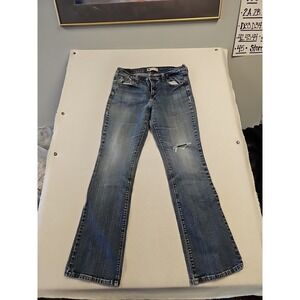 Levis 515 Womens Jeans  Blue Bootcut Vintage Faded Wash Size 12Long‎ Distressed